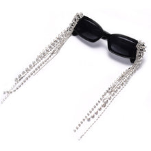 Load image into Gallery viewer, Vintage Tassel Rhinestones Sunglasses Women 2023  Luxulry Brand Steampunk Sun Glasses Unique Diamond Eyeglasses Oculos UV400