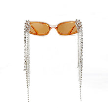 Load image into Gallery viewer, Vintage Tassel Rhinestones Sunglasses Women 2023  Luxulry Brand Steampunk Sun Glasses Unique Diamond Eyeglasses Oculos UV400