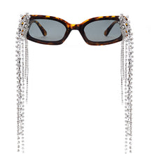Load image into Gallery viewer, Vintage Tassel Rhinestones Sunglasses Women 2023 Luxulry Brand Steampunk Sun Glasses Unique Diamond Eyeglasses Oculos UV400