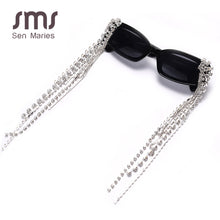 Load image into Gallery viewer, Vintage Tassel Rhinestones Sunglasses Women 2023  Luxulry Brand Steampunk Sun Glasses Unique Diamond Eyeglasses Oculos UV400