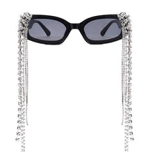 Load image into Gallery viewer, Vintage Tassel Rhinestones Sunglasses Women 2023 Luxulry Brand Steampunk Sun Glasses Unique Diamond Eyeglasses Oculos UV400