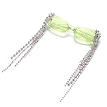 Load image into Gallery viewer, Vintage Tassel Rhinestones Sunglasses Women 2023  Luxulry Brand Steampunk Sun Glasses Unique Diamond Eyeglasses Oculos UV400