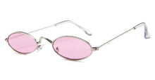 Load image into Gallery viewer, Vintage Tiny Skinny Sunglasses Men Women Small Oval Frame Gafas De Sol Classic Eyewear Red Yellow Sun Glasses