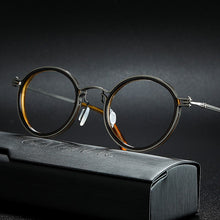 Load image into Gallery viewer, Vintage Titanium Eyeglasses Frame Men Round Myopia Prescription Glasses Women 2023 Optical  Glasses Frame Eyewear