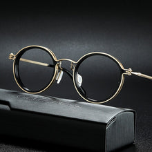 Load image into Gallery viewer, Vintage Titanium Eyeglasses Frame Men Round Myopia Prescription Glasses Women 2023 Optical  Glasses Frame Eyewear