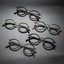 Load image into Gallery viewer, Vintage Titanium Eyeglasses Frame Men Round Myopia Prescription Glasses Women 2023 Optical  Glasses Frame Eyewear