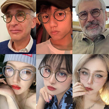 Load image into Gallery viewer, Vintage Titanium Eyeglasses Frame Men Round Myopia Prescription Glasses Women 2023 Optical  Glasses Frame Eyewear