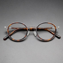 Load image into Gallery viewer, Vintage Titanium Eyeglasses Frame Men Round Myopia Prescription Glasses Women 2023 Optical  Glasses Frame Eyewear