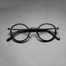 Load image into Gallery viewer, Vintage Titanium Eyeglasses Frame Men Round Myopia Prescription Glasses Women 2023 Optical  Glasses Frame Eyewear