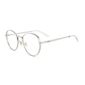 Vintage Titanium Glasses Frame Men Round  Prescription Myopia Optical Big Box Eyeglasses Women Ultralight Frame Eyewear