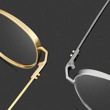 Load image into Gallery viewer, Vintage Titanium Glasses Frame Men Round  Prescription Myopia Optical Big Box Eyeglasses Women Ultralight Frame Eyewear