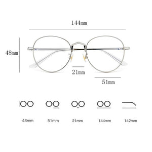 Vintage Titanium Glasses Frame Men Round  Prescription Myopia Optical Big Box Eyeglasses Women Ultralight Frame Eyewear