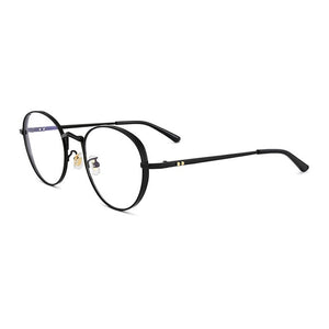 Vintage Titanium Glasses Frame Men Round  Prescription Myopia Optical Big Box Eyeglasses Women Ultralight Frame Eyewear