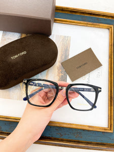 Vintage Tom For Man Optical Eyeglasses Frames Acetate Women Reading Myopia Prescription Glasses TF5523 With Case