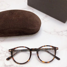 Load image into Gallery viewer, Vintage Tom For Man Optical Eyeglasses Frames Forde Round Acetate men Women Reading Myopia Prescription Glasses TF5294 With Case