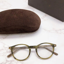 Load image into Gallery viewer, Vintage Tom For Man Optical Eyeglasses Frames Forde Round Acetate men Women Reading Myopia Prescription Glasses TF5294 With Case