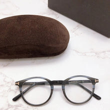 Load image into Gallery viewer, Vintage Tom For Man Optical Eyeglasses Frames Forde Round Acetate men Women Reading Myopia Prescription Glasses TF5294 With Case