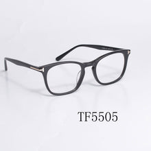 Load image into Gallery viewer, Vintage Tom For Man Women Anti Blue Lens Eyeglasses Frames 5505 Forde Acetate Rectangle  Reading Myopia Prescription Glasses