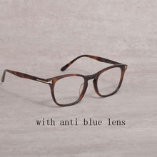 Load image into Gallery viewer, Vintage Tom For Man Women Anti Blue Lens Eyeglasses Frames 5505 Forde Acetate Rectangle  Reading Myopia Prescription Glasses