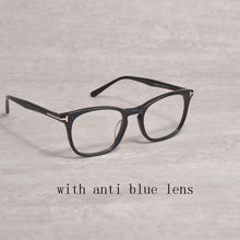 Load image into Gallery viewer, Vintage Tom For Man Women Anti Blue Lens Eyeglasses Frames 5505 Forde Acetate Rectangle  Reading Myopia Prescription Glasses