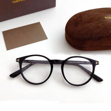 Load image into Gallery viewer, Vintage Tom For Optical Eyeglasses Frames Forde Round Acetate men Women Reading Myopia Prescription Glasses TF5524 With Case