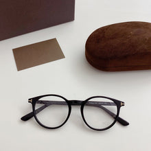Load image into Gallery viewer, Vintage Tom For Optical Eyeglasses Frames Forde Round Acetate men Women Reading Myopia Prescription Glasses TF5524 With Case