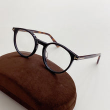 Load image into Gallery viewer, Vintage Tom For Optical Eyeglasses Frames Forde Round Acetate men Women Reading Myopia Prescription Glasses TF5524 With Case