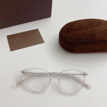 Load image into Gallery viewer, Vintage Tom For Optical Eyeglasses Frames Forde Round Acetate men Women Reading Myopia Prescription Glasses TF5524 With Case