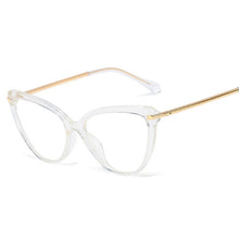 Load image into Gallery viewer, Vintage Transparent Cat Eye Glasses Frames Men Women Plastic Titanium Retro Optical Computer Eyeglasses Frame Clear