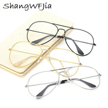 Load image into Gallery viewer, Vintage Transparent Glasses Frame For Women Overiszed Eyeglasses Men Optical Glasses Frame Lunette Computer De Grau