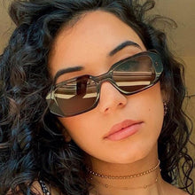 Load image into Gallery viewer, Vintage Unique Rectangle Sunglasses Women 2023 Summer Shades Big White Glasses square Brand Sun Glasses Eyewear UV40