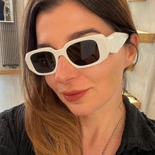 Load image into Gallery viewer, Vintage Unique Rectangle Sunglasses Women 2023 Summer Shades Big White Glasses square Brand Sun Glasses Eyewear UV40