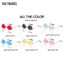 Carica l'immagine nel visualizzatore di Gallery, Vintage Unique Star Shape Mirror Rimless Sunglasses Women Clear Ocean Lens Eyewear Men Trending Sun Glasses Shades UV400