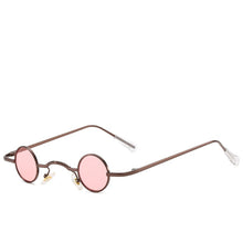 Load image into Gallery viewer, Vintage Unisex Steam Punk Round Sunglasses Women Brand Trend Retro Narrow Small Metal Sun Glasses UV400