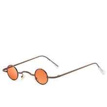 Load image into Gallery viewer, Vintage Unisex Steam Punk Round Sunglasses Women Brand Trend Retro Narrow Small Metal Sun Glasses UV400