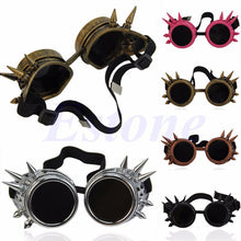 Load image into Gallery viewer, Vintage Victorian Gothic Cosplay Rivet Steampunk Goggles Glasses Welding Punk
