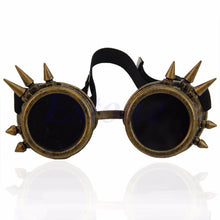 Load image into Gallery viewer, Vintage Victorian Gothic Cosplay Rivet Steampunk Goggles Glasses Welding Punk