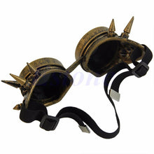 Load image into Gallery viewer, Vintage Victorian Gothic Cosplay Rivet Steampunk Goggles Glasses Welding Punk