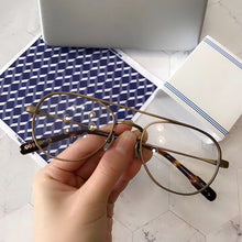 Load image into Gallery viewer, Vintage Wide Oval Pilot Style Optical Titanium Eyeglass Frame OG Key Double Bridges Design Original Quality Women Man Eyeglasses