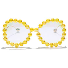 Load image into Gallery viewer, Vintage Women Pearl Glasses Frame 2023  Wave legs Cateye Sunglasses Rainbow Pearl Frames Clear Lens Female Eyewear