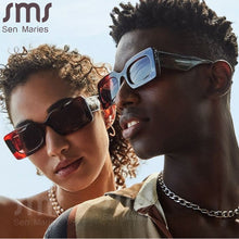 Carica l'immagine nel visualizzatore di Gallery, Vintage Women Square Sun Glasses Eyewear Sunglasses For Men Punk UV400 Retro Tint Shades Trending Female Eyeglasses