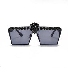 Load image into Gallery viewer, Vintage Women Square Sunglasses 2023  Diamond Sun Glasses Rhinestone Female Eyewear Metal Frame Mirror Shades UV400 Gafas