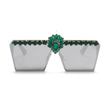 Load image into Gallery viewer, Vintage Women Square Sunglasses 2023  Diamond Sun Glasses Rhinestone Female Eyewear Metal Frame Mirror Shades UV400 Gafas