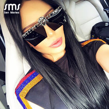 Load image into Gallery viewer, Vintage Women Square Sunglasses 2023  Diamond Sun Glasses Rhinestone Female Eyewear Metal Frame Mirror Shades UV400 Gafas