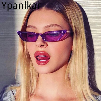 Vintage Women Sunglasses 2023 Cat-Eye Sunglasses Brand Designer Retro Female Small Frame Trendy Sunglasses