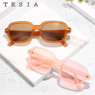 Vintage Women Sunglasses Polycarbonate Square Woman Designer Sunglasses Black Pink Glasses Zonnebril Dames UV400 Protection