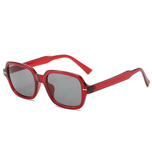 Vintage Women Sunglasses Polycarbonate Square Woman Designer Sunglasses Black Pink Glasses Zonnebril Dames UV400 Protection