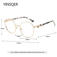 Load image into Gallery viewer, Vintage Women's Glasses Frame For Myopia Reading Unusual Female Round Glasses Prescription Eye Glasses Computer Women Eyeglasses