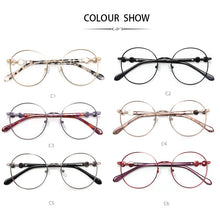 Load image into Gallery viewer, Vintage Women's Glasses Frame For Myopia Reading Unusual Female Round Glasses Prescription Eye Glasses Computer Women Eyeglasses