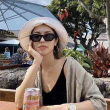 Load image into Gallery viewer, Vintage Women's Sun glasses Men Brand Designer Cat eye Sunglasses Women Polygon Black Glasses Shades UV400 Male Female Eyewear